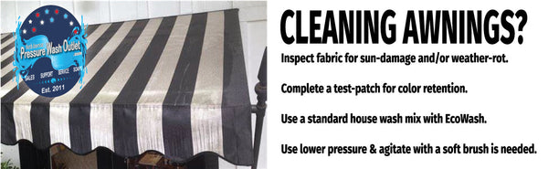 CLEANING EXTERIOR AWNINGS